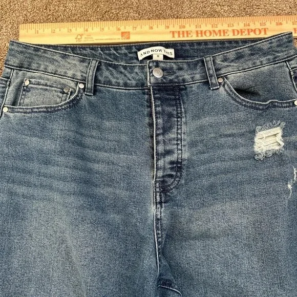 Super Baggy Wide Leg Denim Jeans Men's 32 Waist 10in Opening Y2K - Picture 4 of 5